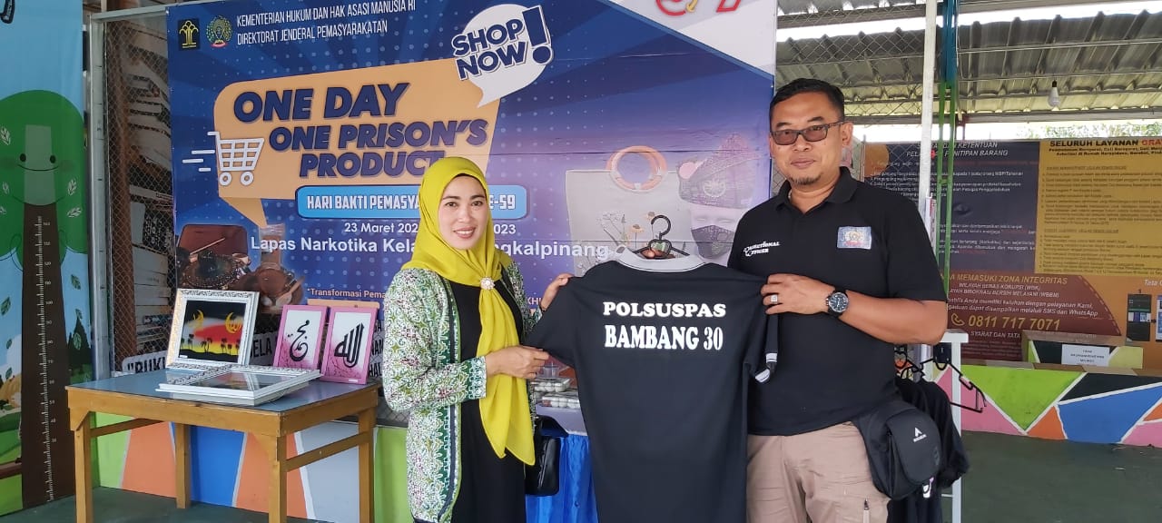 Peringati Hari Bhakti Pemasyarakatan Ke-59 Lapas Narkotika Kelas IIA Pangkalpinang Adakan Kegiatan One Day One Prison Produk