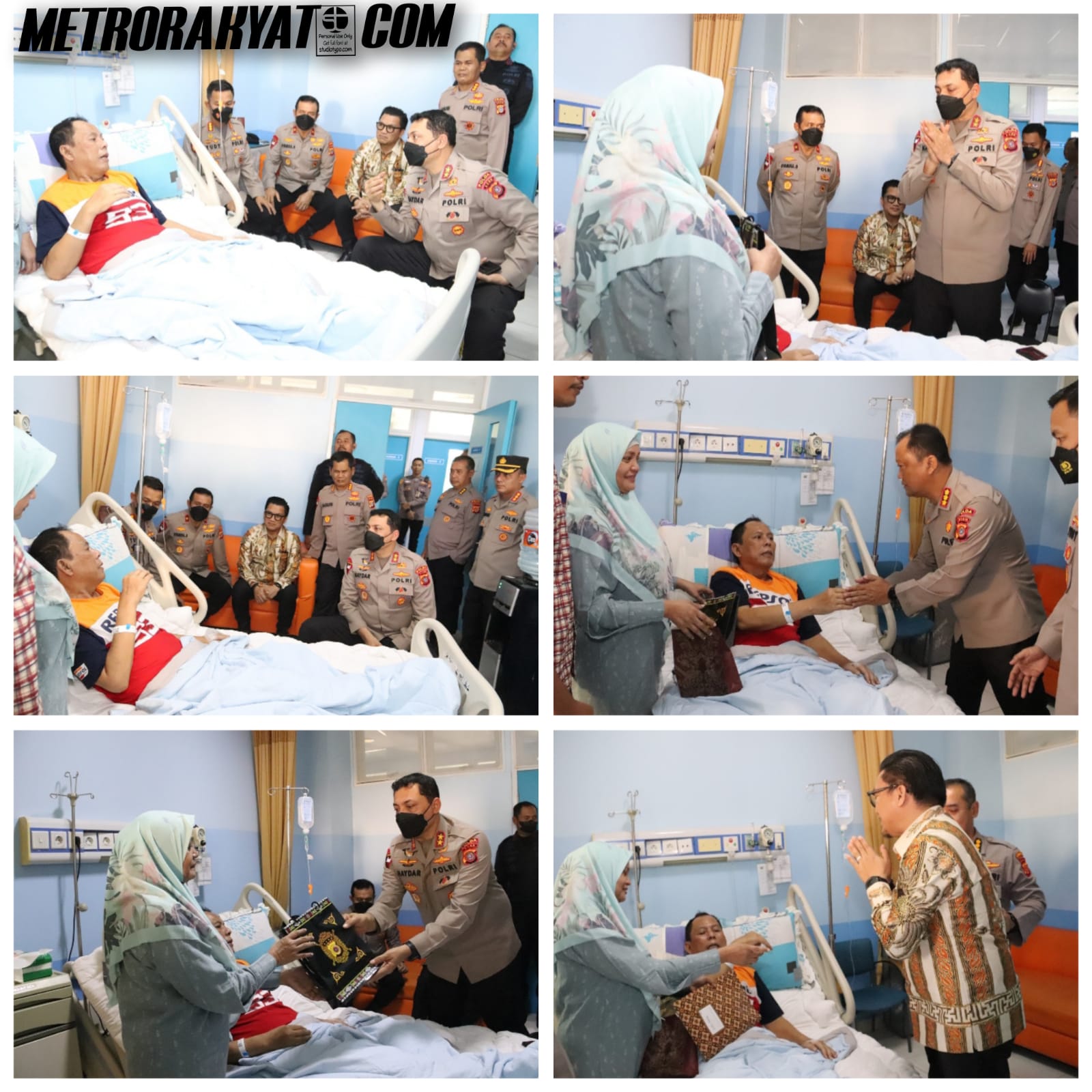 Kapolda dan Wakapolda Aceh Jenguk Karo Rena di RSUZA