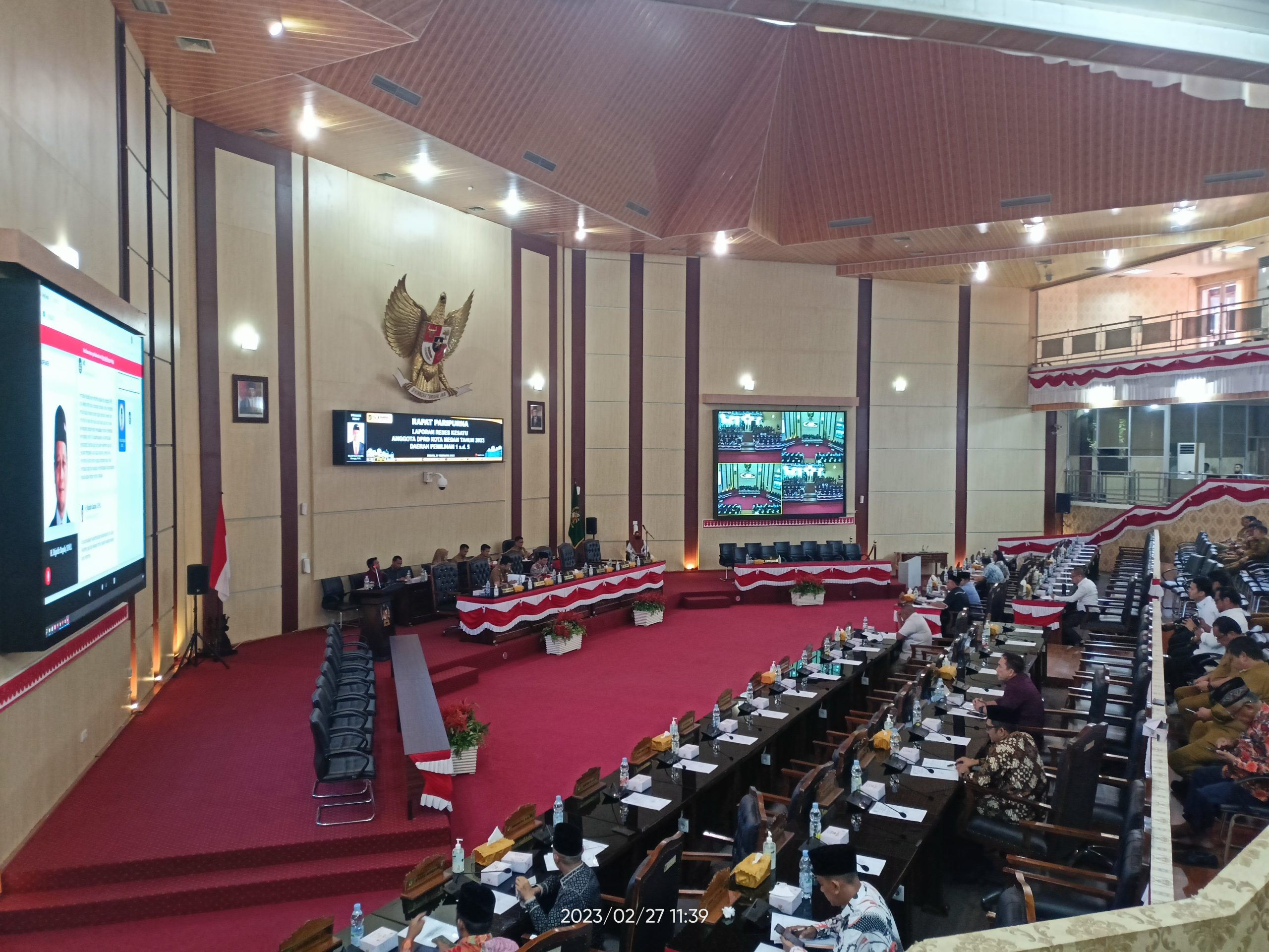 Rapat Paripurna DPRD Kota Medan Terkait Penyampaian Reses Masa Sidang 1 Tahun 2023 di Dapil 3 Kota Medan