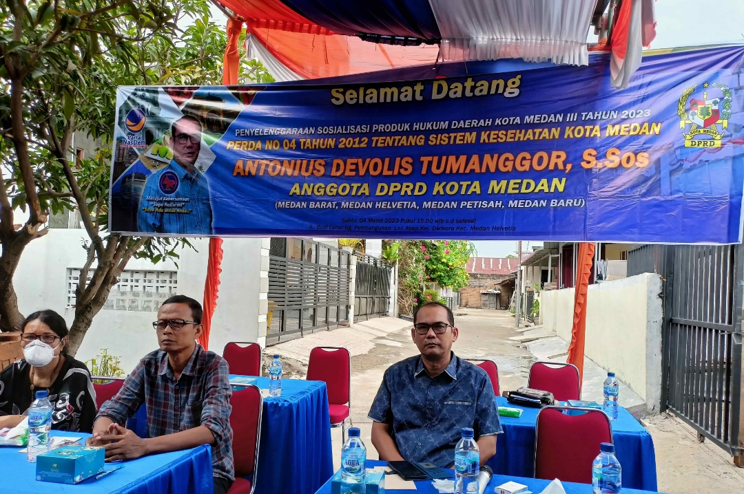 Sosperda Sesi II, Antonius Devolis Tumanggor No. 4 Tahun 2012 Tentang Sistem Kesehatan, Warga Mendapat Penyuluhan Terkait Program UHC