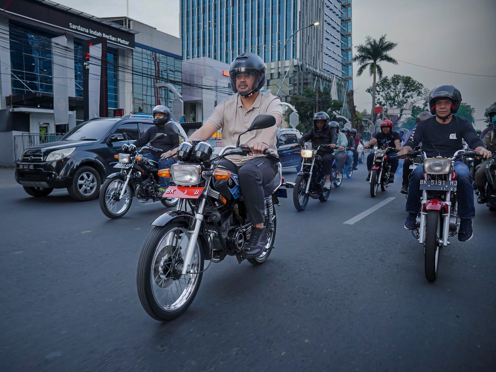 Ngabuburit Bersama Bobby Nasution, Komunitas Sepeda Motor Siap Dukung Keamanan dan Ketertiban Berlalu lintas di Kota Medan