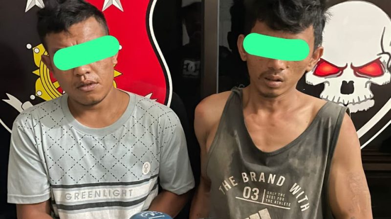 Dua Pencuri Mesin Air Ditangkap Unit Jatanras Polres Asahan