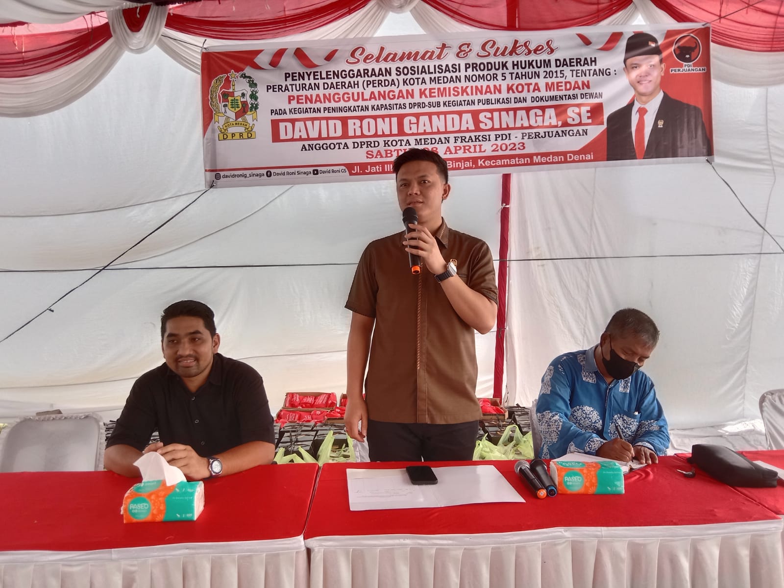 Sosialisasikan Perda No.5 Tahun 2015, David Roni: Penyandang Disabilitas Juga dapat dipekerjakan agar naik taraf hidupnya