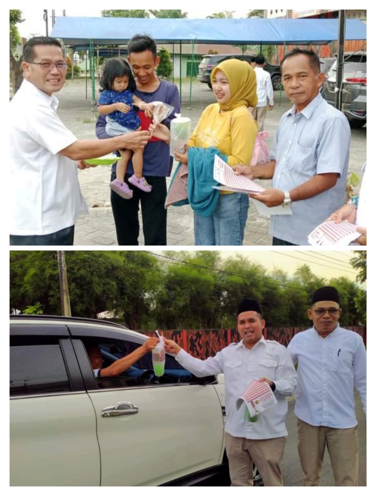 DPC Partai Gerindra Sergai Bagi Takjil Gratis di Jalinsum Sei Rampah