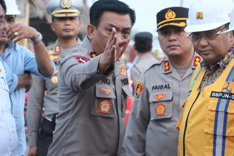 Menghadapi Ops Ketupat Toba 2023 Kapolda Sumut Tinjau Langsung Jembatan Wampu