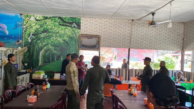 Warung Bakso Mbak Mis Asam Peutik di Gerebek WH Polsek Langsa Timur Bantu Back up
