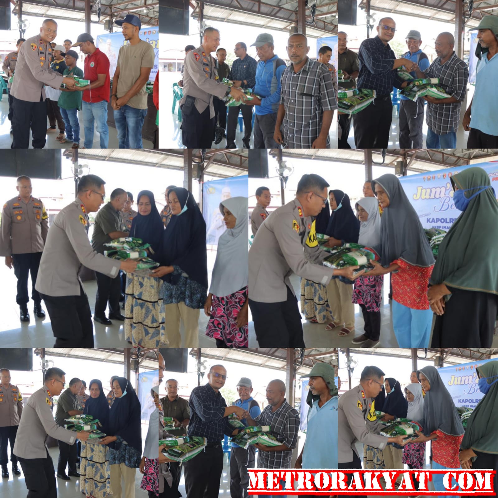 Jumat Berkah, Kapolres Pidie berbagi dengan Pekerja Kebersihan dan Buruh