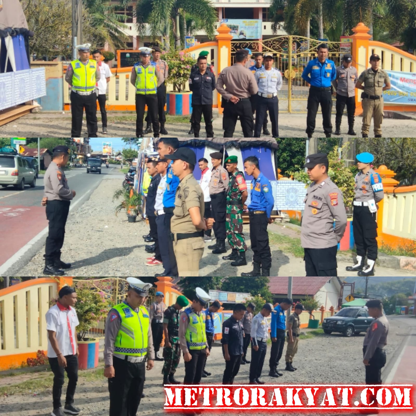 Apel Pagi petugas Pos Pelayanan Ops Ketupat Selawah 2023