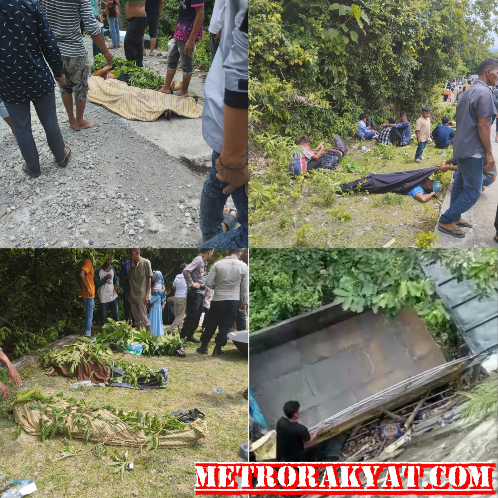 4 Orang Meninggal Laka Lantas Di Krueng Raya, Tim Gabungan Pemkab Aceh Besar Evakuasi Seluruh Korban