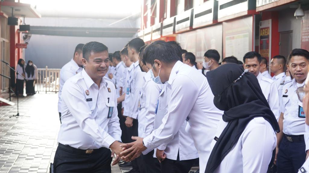 Pimpin Apel Perdana Pasca Hari Raya Idul Fitri 1444H, Ini Pesan Kepala Rutan Cipinang Kanwil Kemenkumham DKI Jakarta