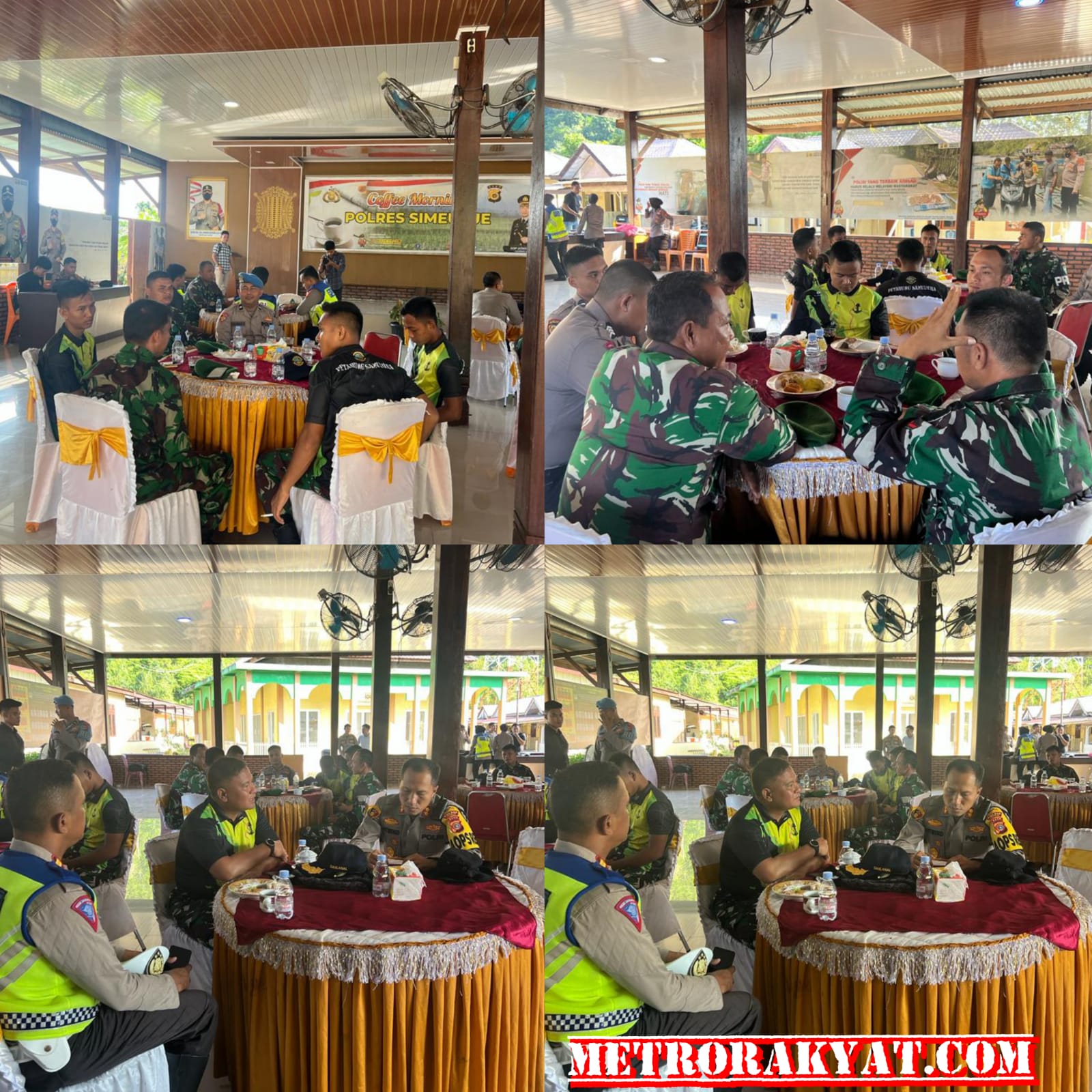 Ngopi Bareng TNI – POLRI di Joglo Polres Simeuleu
