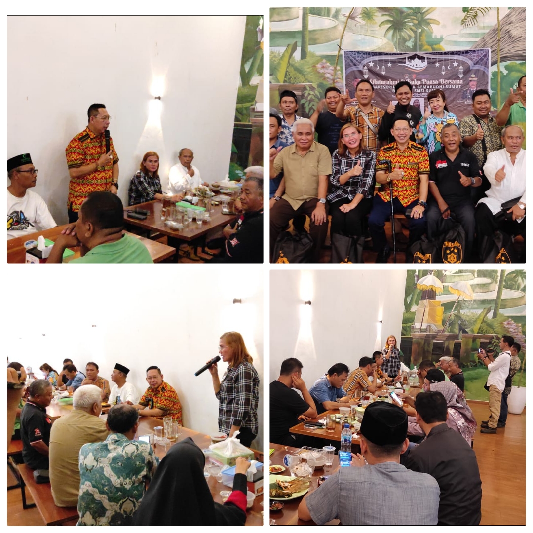 Jalin Silahturahmi Komisaris PT. Metro Rakyat Kreasi Buka Puasa Bersama Pengurus SMSI Sumut 