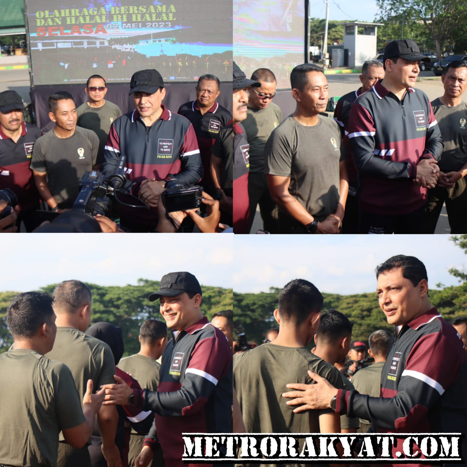 Sinergisitas TNI-Polri, Kapolda Aceh dan Pangdam IM Olahraga Bersama