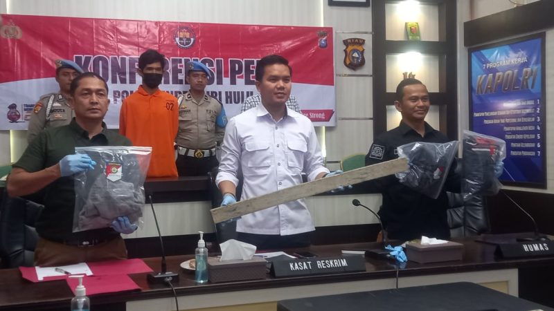 Tempo 12  Hari  Pelaku Pembunuhan Atasanya Berhasil  Diringkus Polres Inhu, Korban di Pukul dari Belakang Pakai Kayu Boroti 