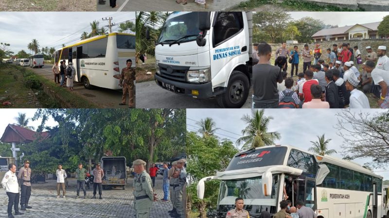 Polisi Kawal 141 Rohingya Camp Ladong Yang dipindahkan ke Padang Tiji