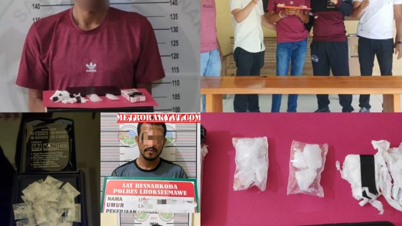 Simpan Sabu di Kamar Mandi, Seorang Wiraswasta di Pidie Ditangkap