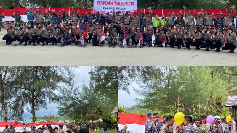 TNI – POLRI Simeulue Melaksanakan Ekspedisi Merah Putih