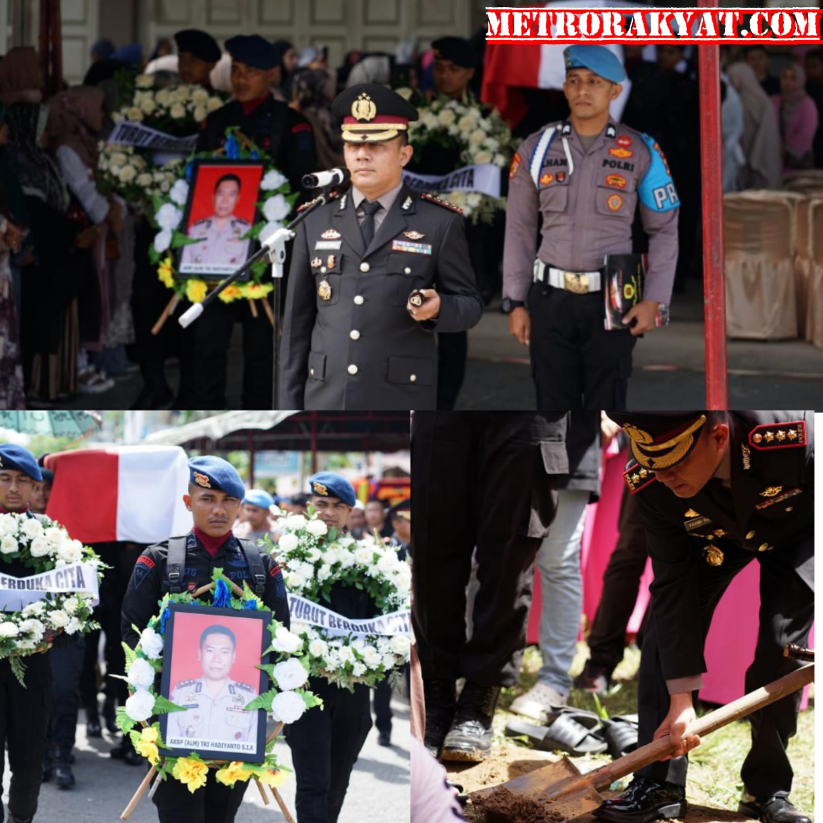 Pemakaman Wadansat Brimob Polda Sumbar, dipimpin Kapolresta Banda Aceh