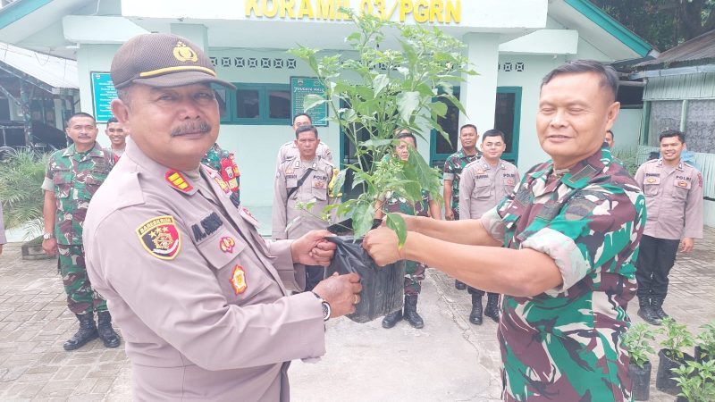 AKP Marlen Sitanggang Pimpin Apel di Mako Koramil 03 Pangururan