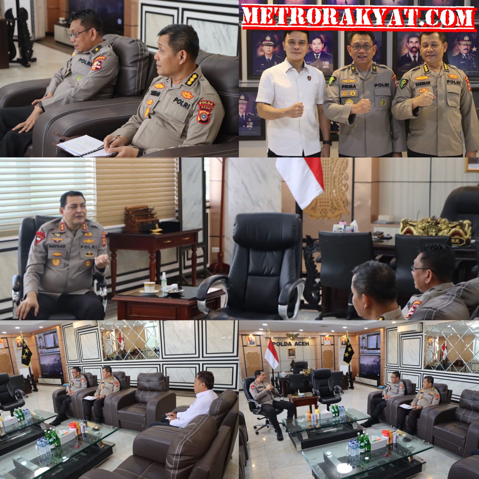 Kapolda Aceh Sambut Kunjungan Karo Laboratorium Pusdokkes Polri