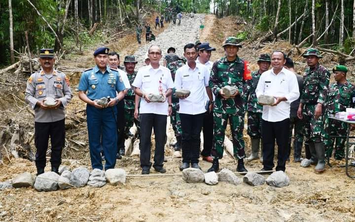 Pemkab Nias Barat Menyambut Baik Kegiatan TMMD Ke-116 Yang Dilaksanakan Kodim 0213/Nias