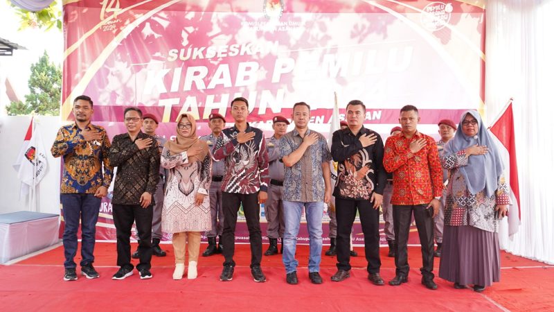 Bupati Asahan Ikuti Rangkaian Kirab Pemilu Tahun 2024