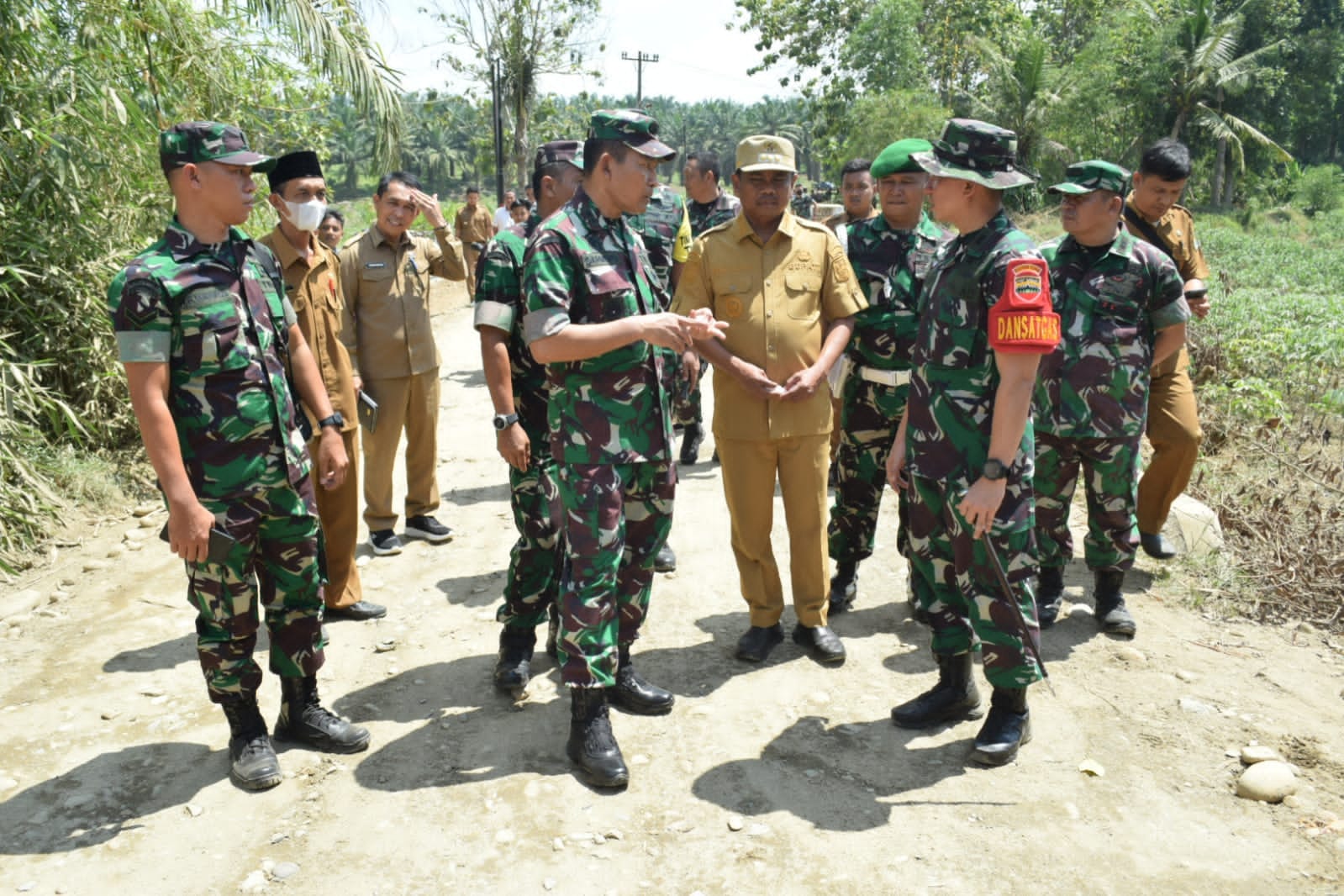 Tim Wasev Mabesad Tinjau Sasaran TMMD 116 Kodim 0204 Deliserdang