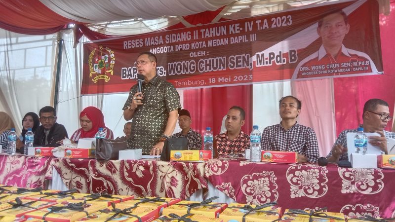 Melalui Pelaksanaan Reses, Wong Chun Sen Dorong Usulan Masyarakat Pulo Brayan Darat II Segera Direalisasikan
