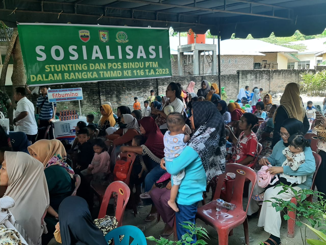 Sosialisasi Stunting dan Posbindu PTM, Salah Satu Sasaran Non Fisik TMMD 116 Kodim Deliserdang