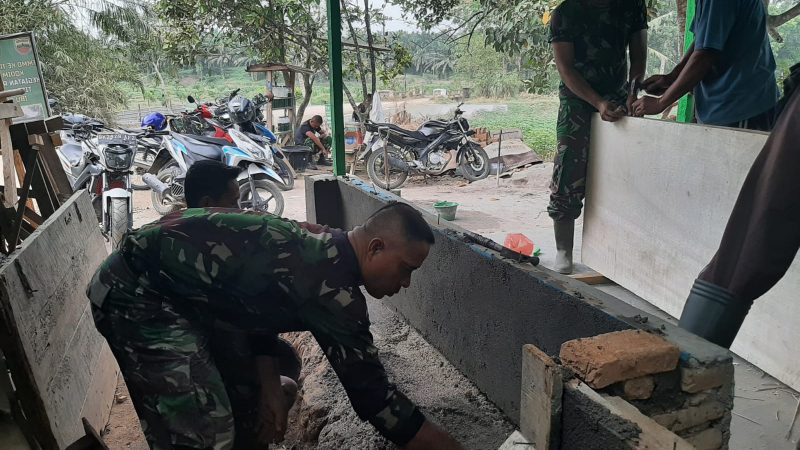 Bangun RTLH, Kiat Satgas TMMD 116 Kodim Deliserdang Bangkitkan Budaya Gotong Royong