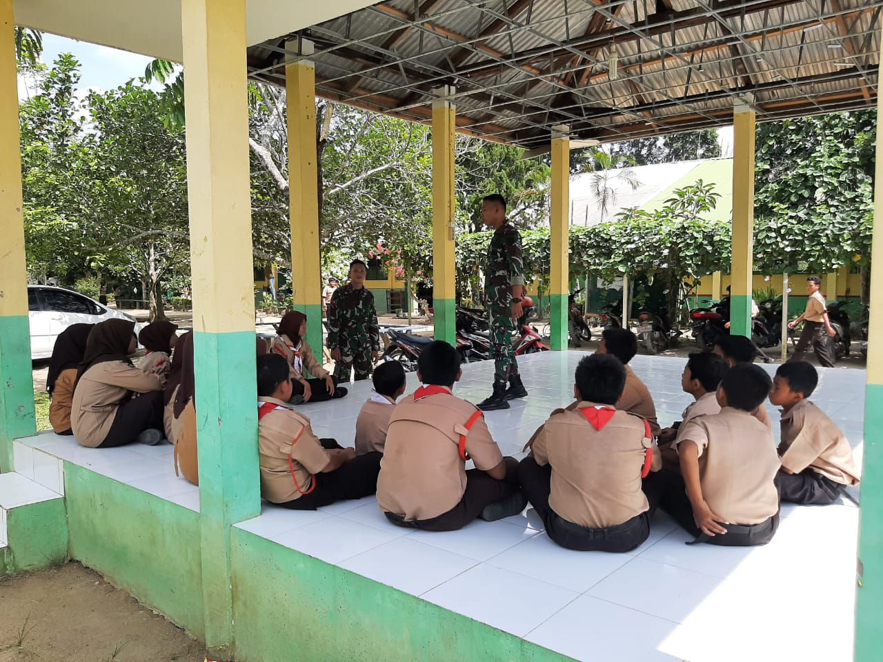 Satgas TMMD 116 Kodim Deliserdang Ajak Pelajar Menjadi Prajurit TNI