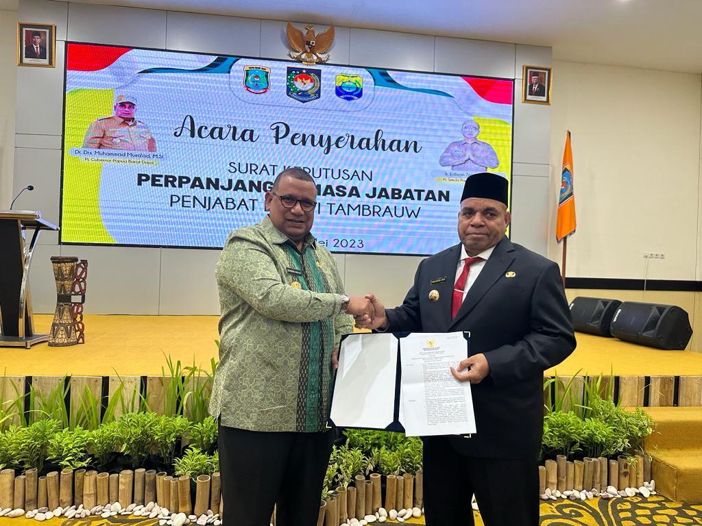 Mendagri Resmi Perpanjangan Masa Tugas Pejabat Bupati Kabupaten Tambrauw