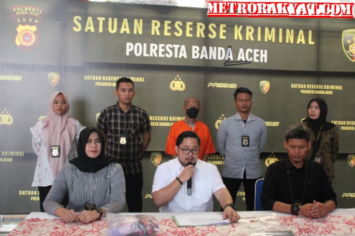 Satreskrim Polresta Banda Aceh Tangkap Kakek Lecehkan Cucu