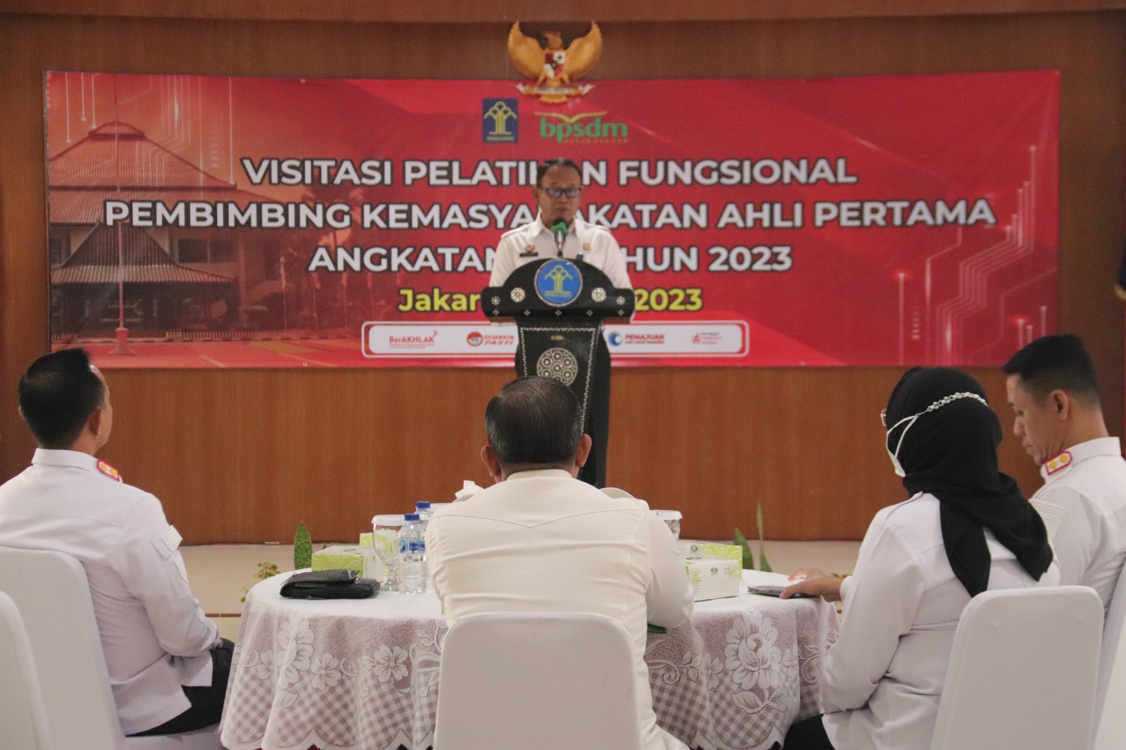 Pembukaan Visitasi Pelatihan Fungsional Pembimbing Kemasyarakatan Ahli Pertama Angkatan LII Tahun 2023 di Lapas Kelas I Cipinang