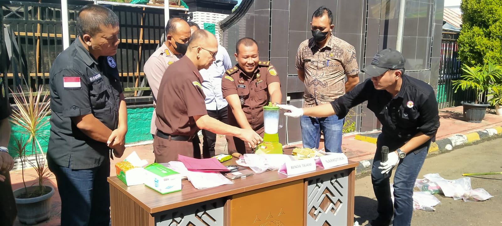 Kejaksaan Negeri Gunungsitoli Blender Sabu-Sabu