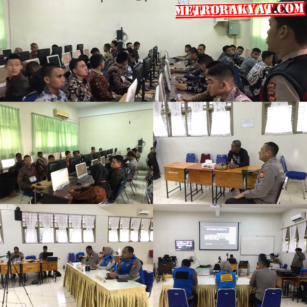 Karo SDM Polda Aceh Pantau Ujian CAT Akademik Akpol