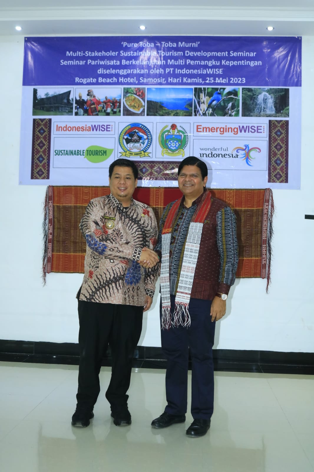 Bupati Samosir Hadiri Seminar Pariwisata Berkelanjutan “Pure Toba – Toba Murni”