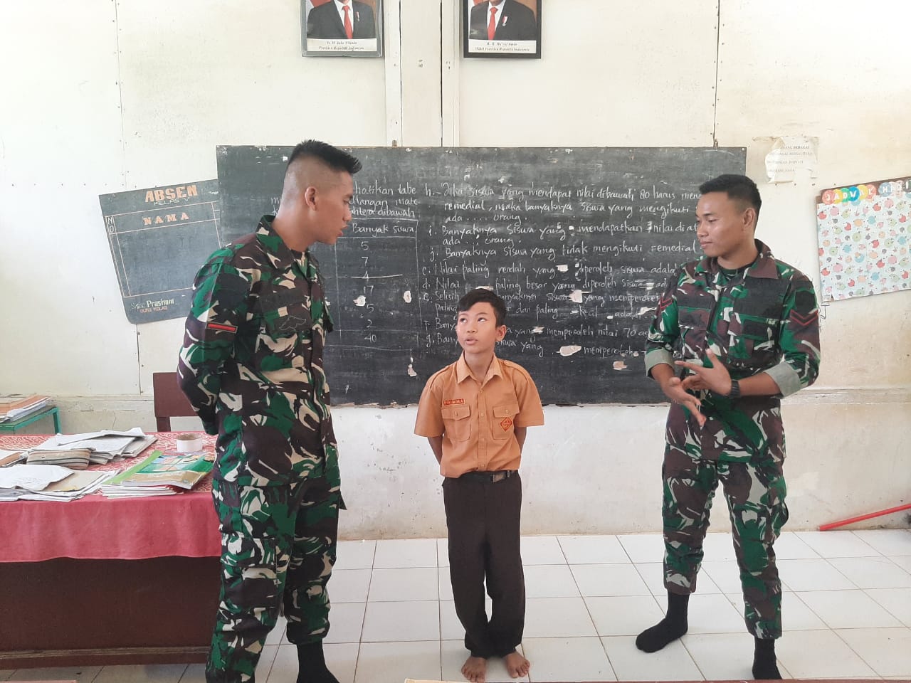 Bina Mental Murid, Satgas TMMD Kodim Deliserdang Kembali Datangi SDN Rambung Sialang