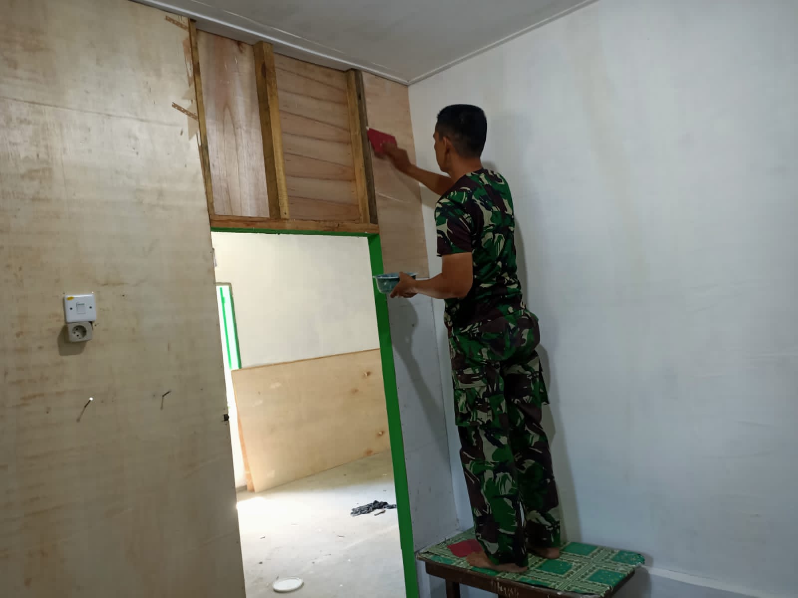 Satgas TMMD Kodim Deliserdang Genjot Perampungan RTLH Ibu Sabariah