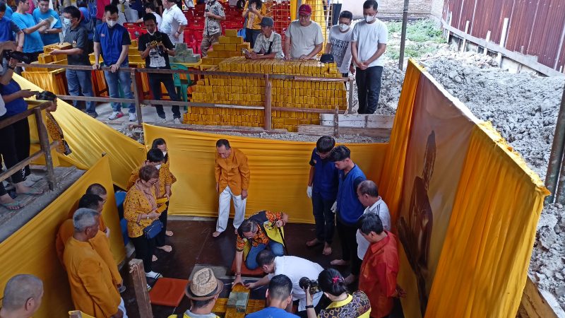 Ketua Permabudhi Sumut Hadiri Peletakan Batu Pertama Pembangunan Vihara Dhammacakka Kisaran