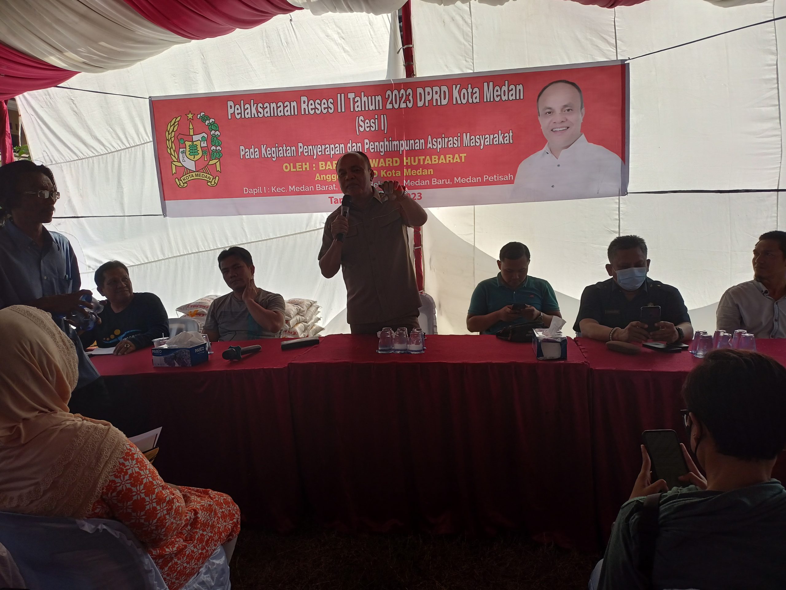 Lewat Reses Edward Hutabarat Tampung Aspirasi Warga Jalan Karang Berombak Kecamatan Medan Barat
