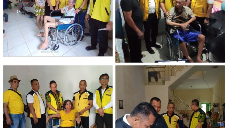 Permabudhi Sumut Bagikan 3 Kursi Roda Gratis Kepada 3 Masyarakat yang membutuhkan