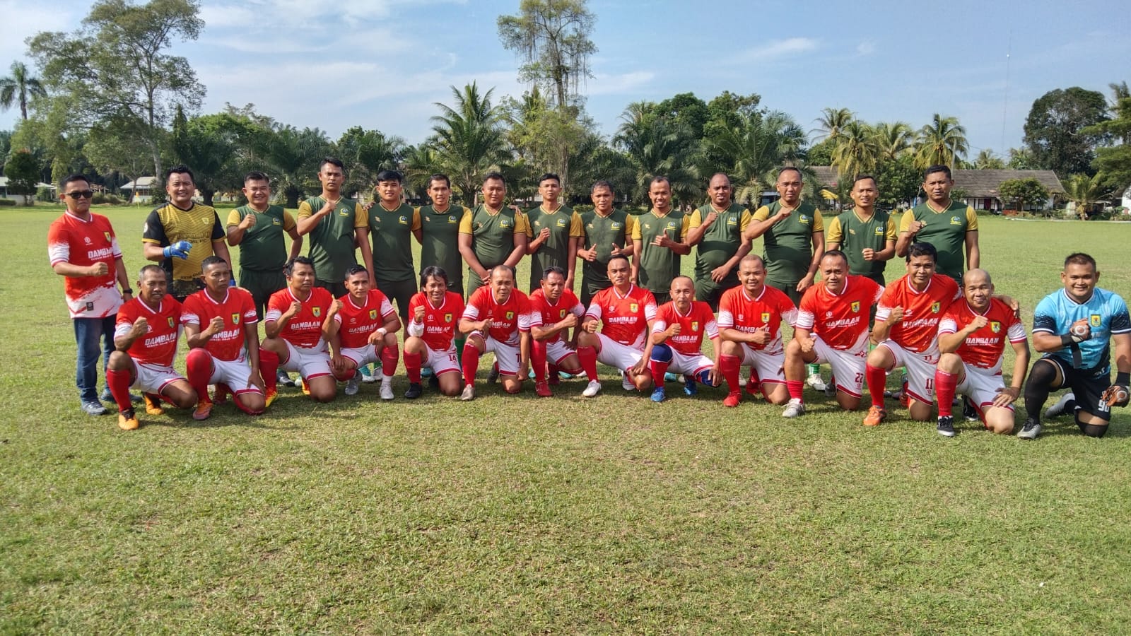 Wujud Sinergitas TMMD, Kodim Deliserdang Vs Pemkab Sergai Gelar Laga Persahabatan