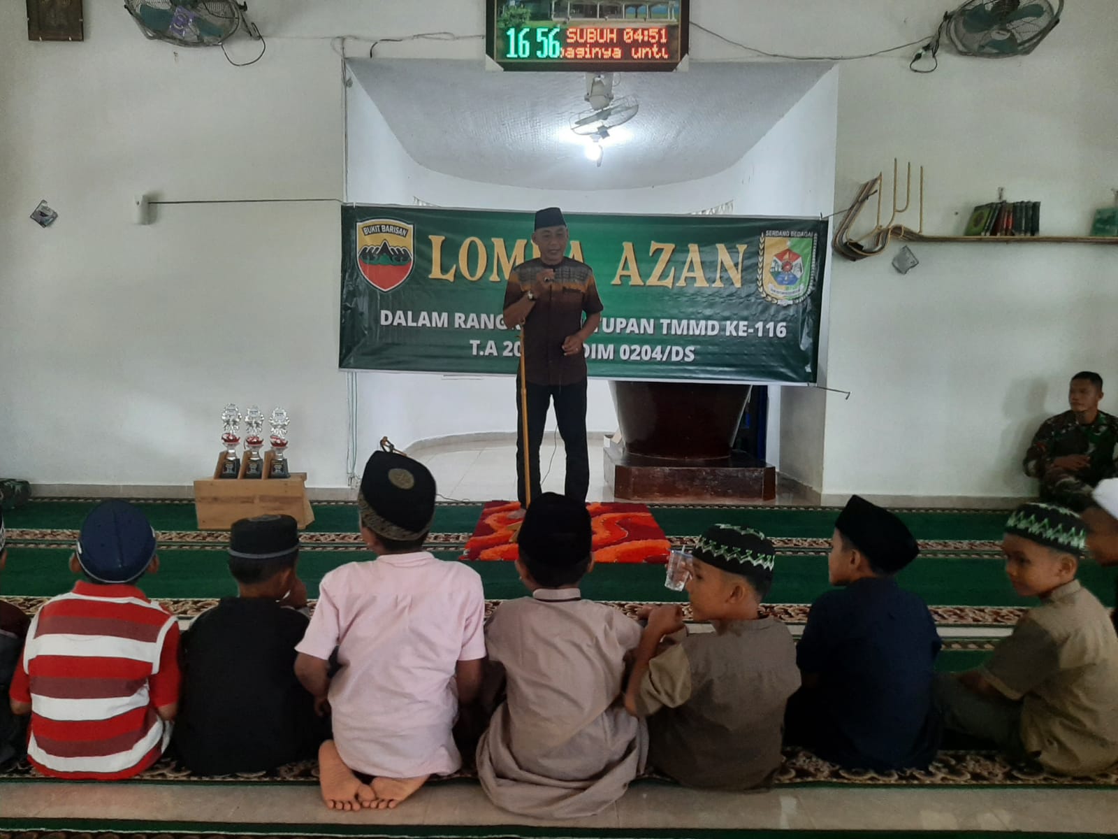 Jelang Penutupan TMMD Ke-116, Satgas Kodim Deliserdang Gelar Lomba Adzan