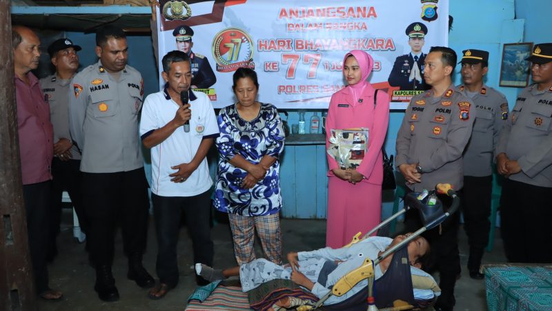 Sambut Hari Bhayangkara, Polres Samosir Bersama Bhayangkari Anjangsana