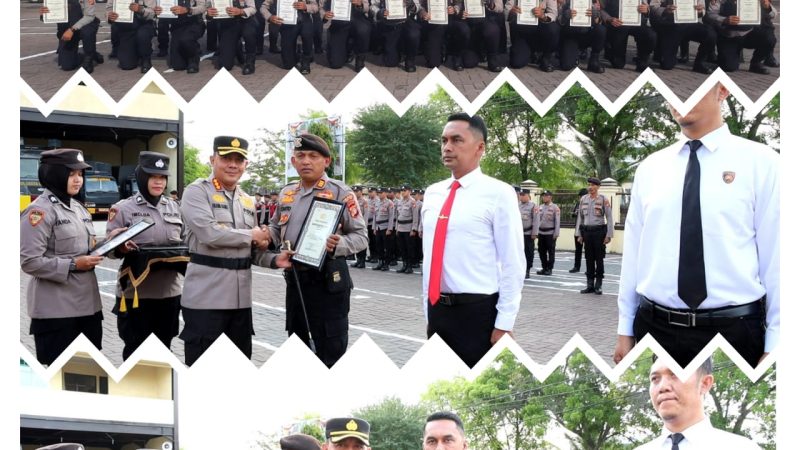 31 Personil Berprestasi Dapat Penghargaan dari Kapolresta Banda Aceh