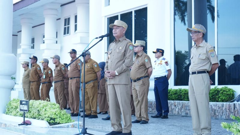 Bupati Asahan Pimpin Apel Gabungan