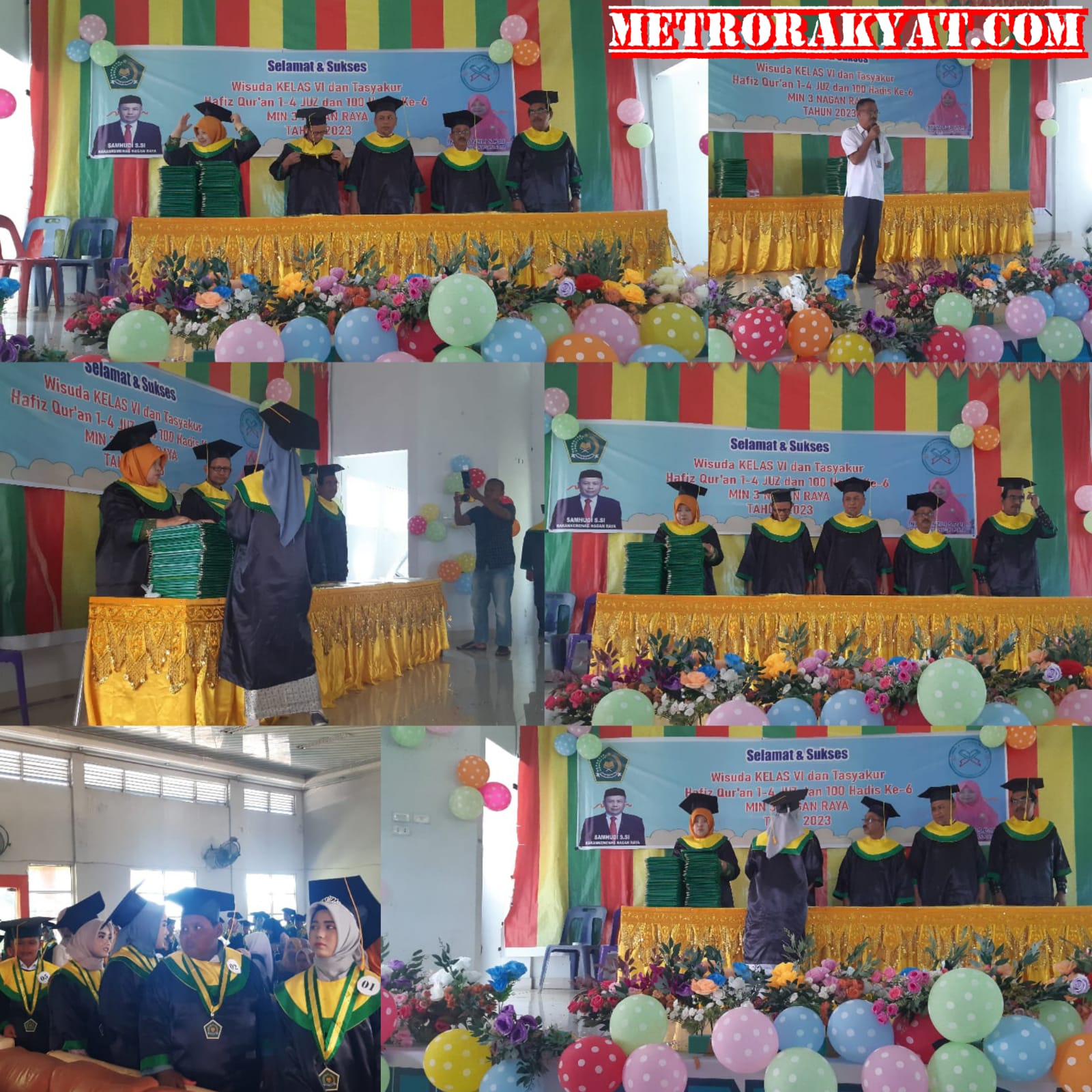 MIN 3 Nagan Raya Gelar Wisuda Ke -6 Dan Tasyakur Hafiz Qur’an 1-4 Juz.