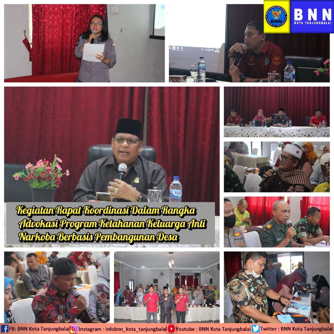 Rapat Koordinasi advokasi Ketahanan Keluarga Anti Narkoba Berbasis Sumber Daya Pembangunan