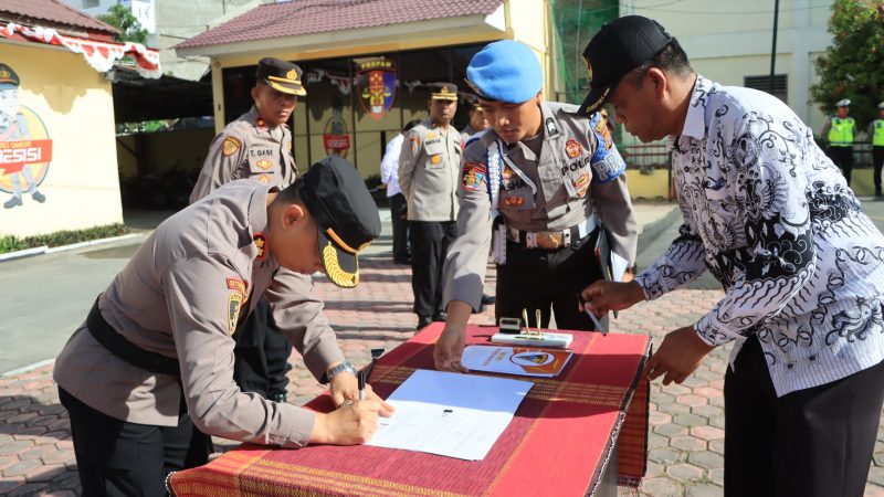 Polres Samosir MoU Bersama PGRI Kabupaten Samosir